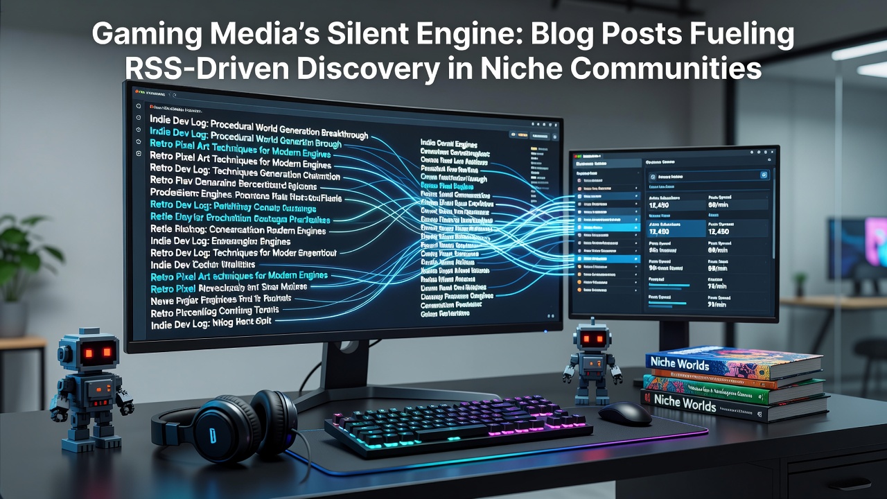 Blog posts integrated with RSS technology powering content discovery across niche gaming communities on gamingworldtv