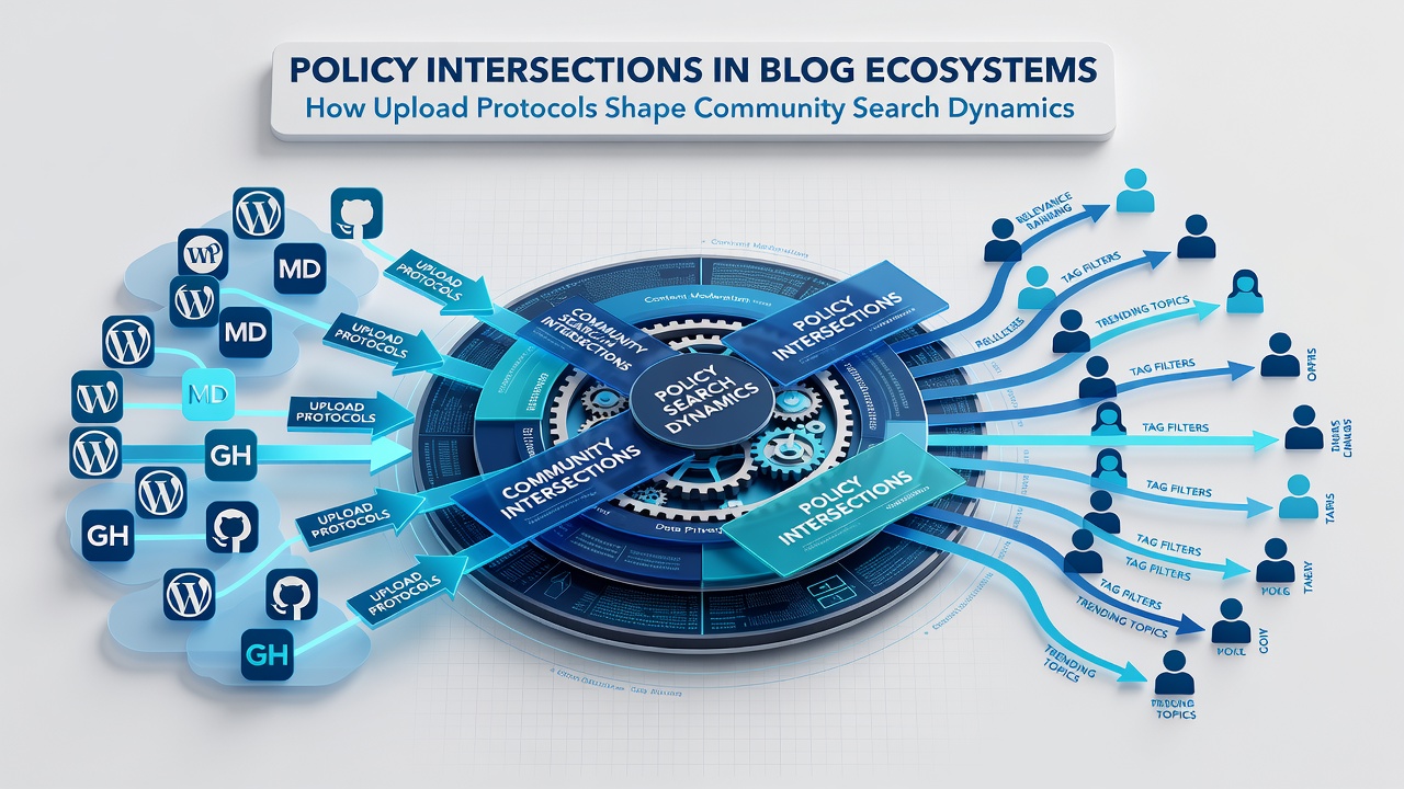 Illustration of community search results influenced by upload policy compliance