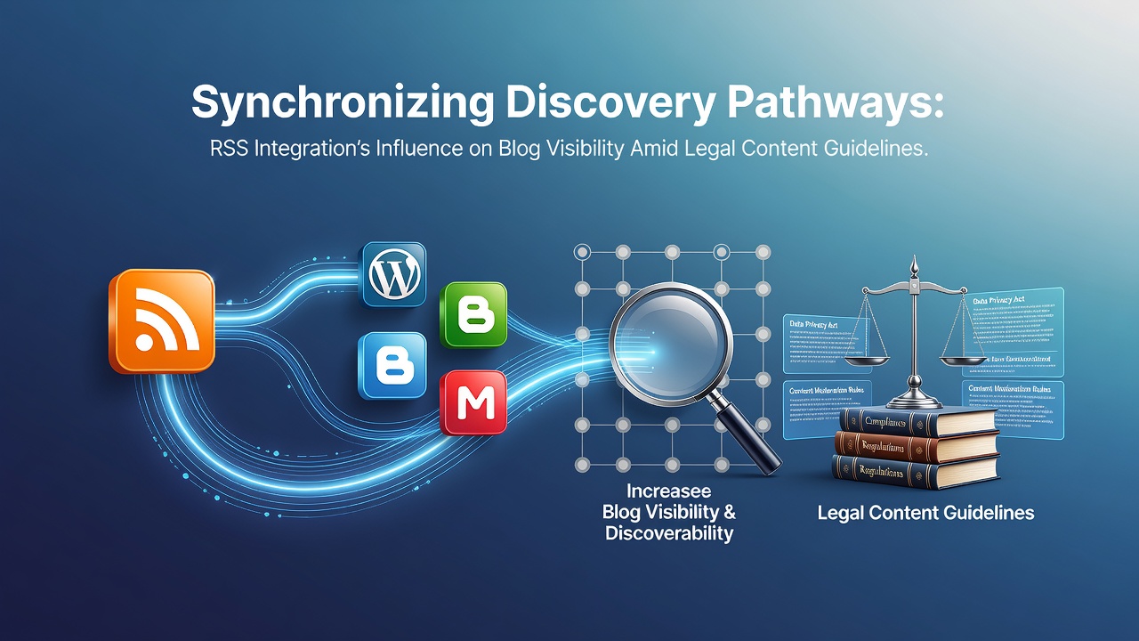 RSS feeds synchronizing blog content discovery across gaming platforms while adhering to content regulations