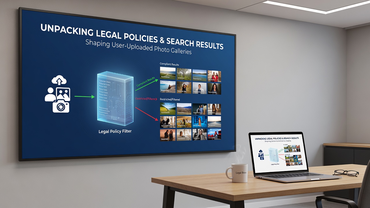 Diagram showing how policy changes affect search ranking for community photo uploads
