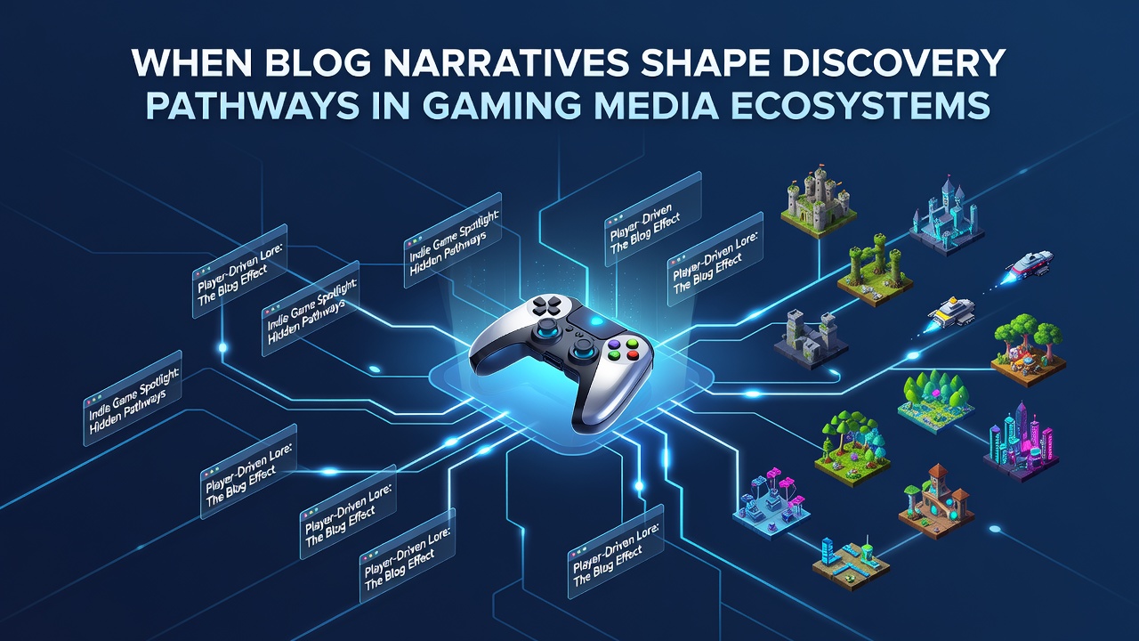 Blog narratives influencing gaming discovery pathways in media ecosystems